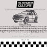OldtimerCulture #3 | 100 Vehicles, 100 Charcoal Sketches | Limited to 300 Copies
