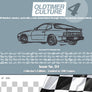 OldtimerCulture #4 | 100 Vehicles, 100 Charcoal Sketches | Limited to 300 Copies