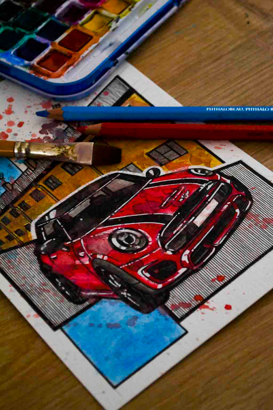 Inspiration from @j99_jpv /MINI F56 Handmade Artwork and Coloring Pages (Option Puzzle)