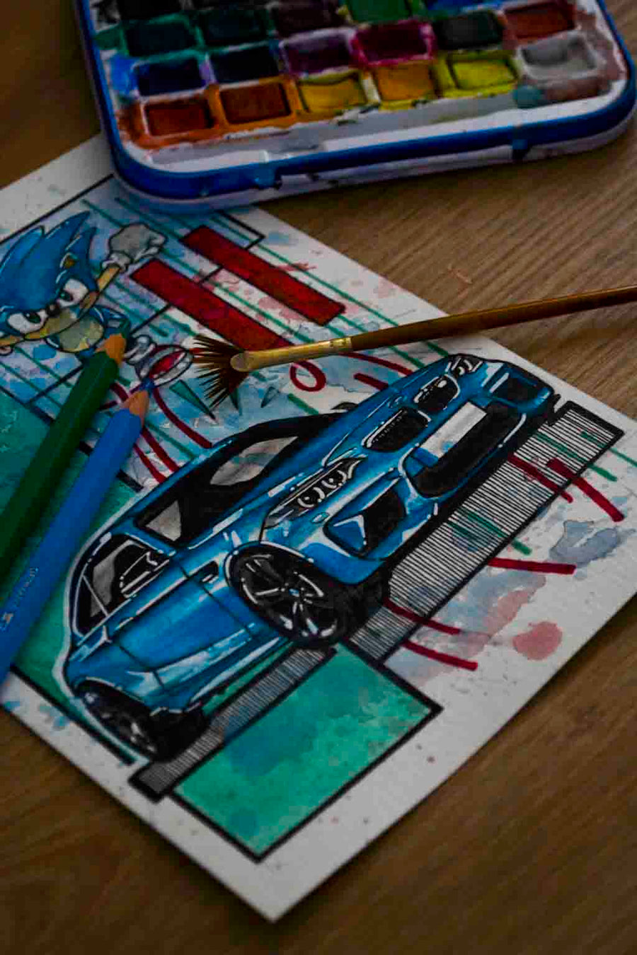Inspiration from @m2_lbb /BMW M2 Handmade Artwork and Coloring Pages (Option Puzzle)