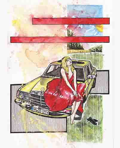 Inspiration from @vergiss_meinnicht 's W123 / A4 Size Handmade Artwork