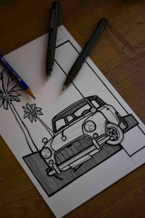 Inspiration from @charliegreenmini /MINI Handmade Artwork and Coloring Pages (Option Puzzle)
