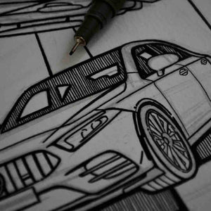 Inspiration from @pgcengel /Mercedes-Benz W177 Handmade Artwork and Coloring Pages (Option Puzzle)