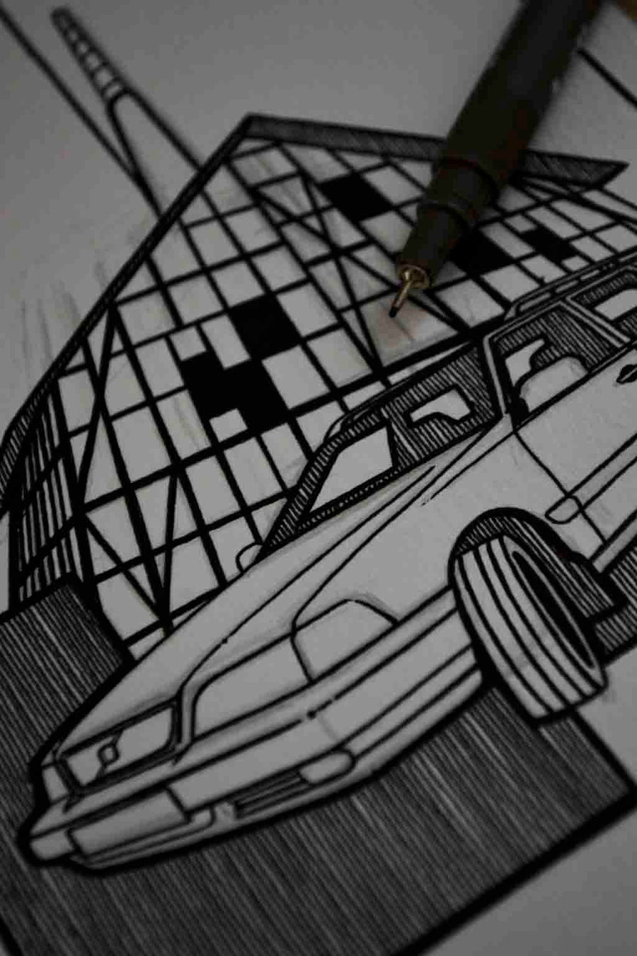 Inspiration from @vlv_mn.93 /VOLVO V70 Handmade Artwork and Coloring Pages (Option Puzzle)