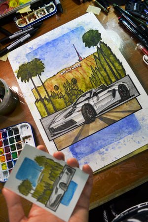 Inspiration from @andrewnhong's 718 Boxster GTS/ Handmade Artwork