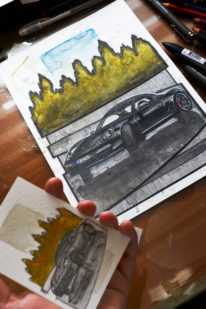 Inspiration from @strhkpf's Porsche 987 Boxster / Handmade Artwork