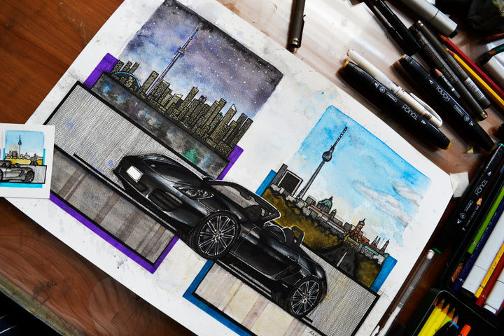 Inspiration from @nineate1 's 981 Boxster/ Handmade Artwork