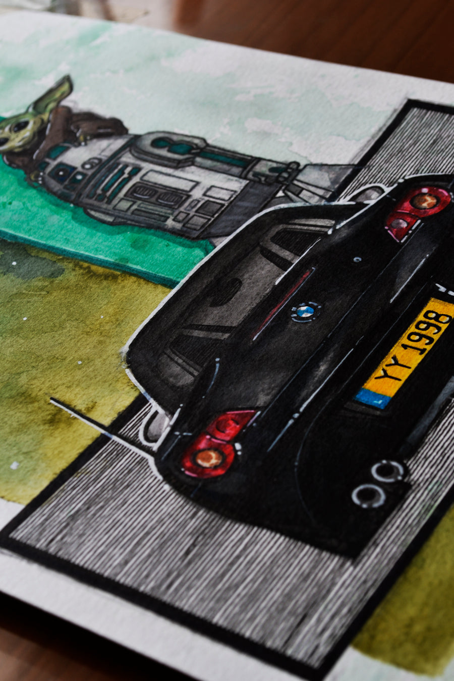 Inspiration from @2joyzi 's BMW Z4/ Handmade Artwork