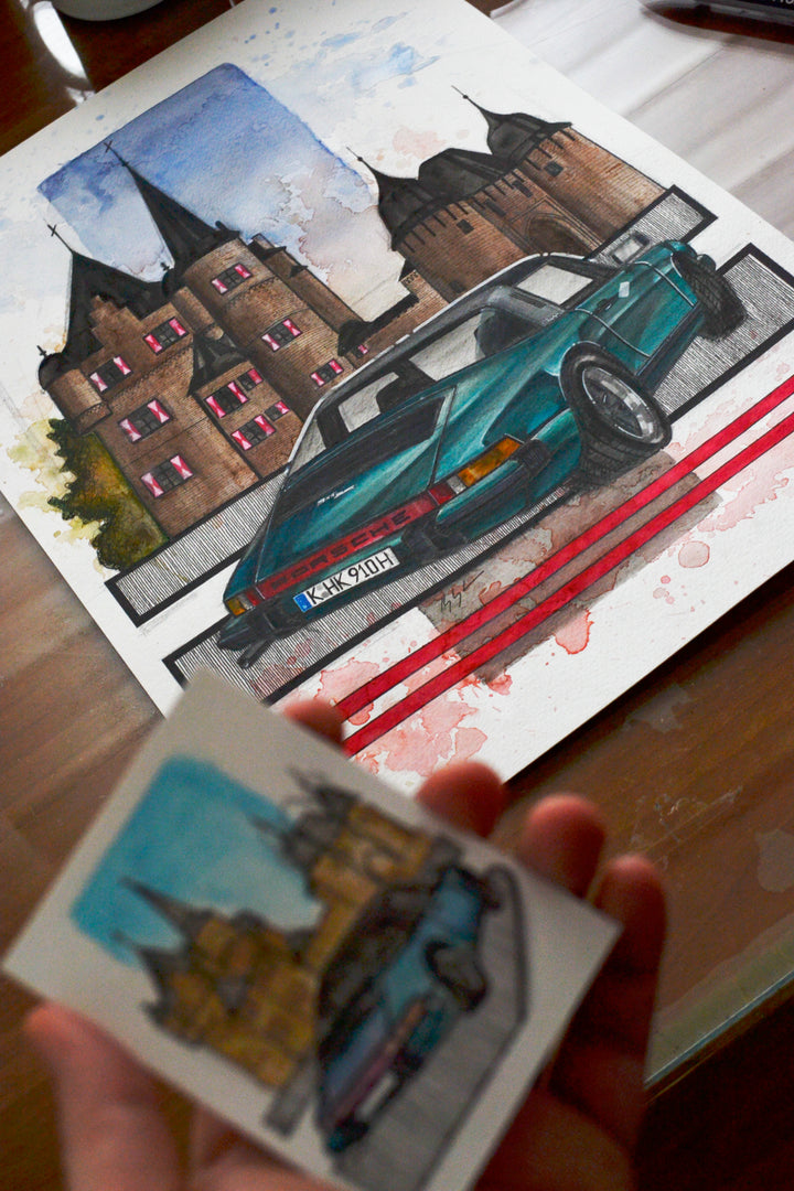 Inspiration from @sirshutter's 911 Targa/ Handmade Artwork