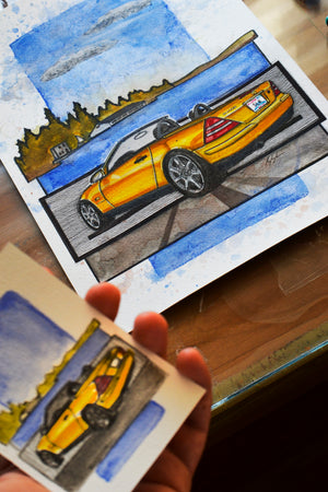 Inspiration from @sunburst_slk's Mercedes Benz SLK 230 / Handmade Artwork