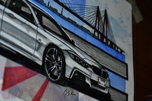 Inspiration from @msk_f36's BMW 4 Series / Handmade Artwork