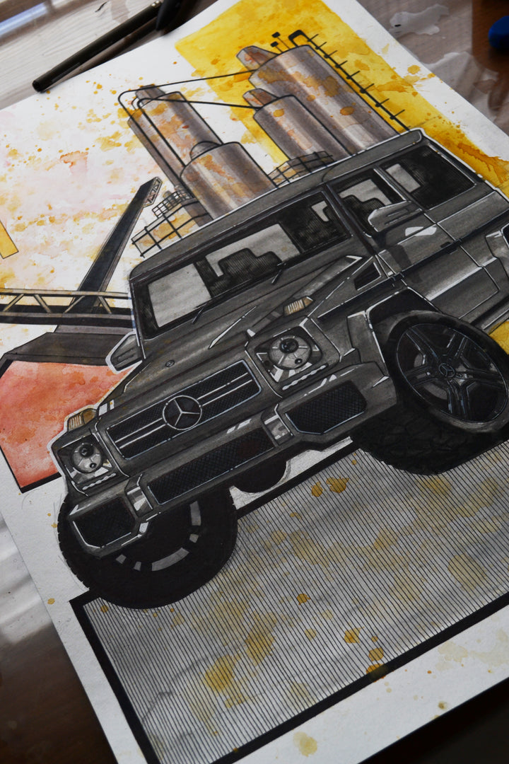 Inspiration from @seethegee 's G-Wagon/ Handmade Artwork