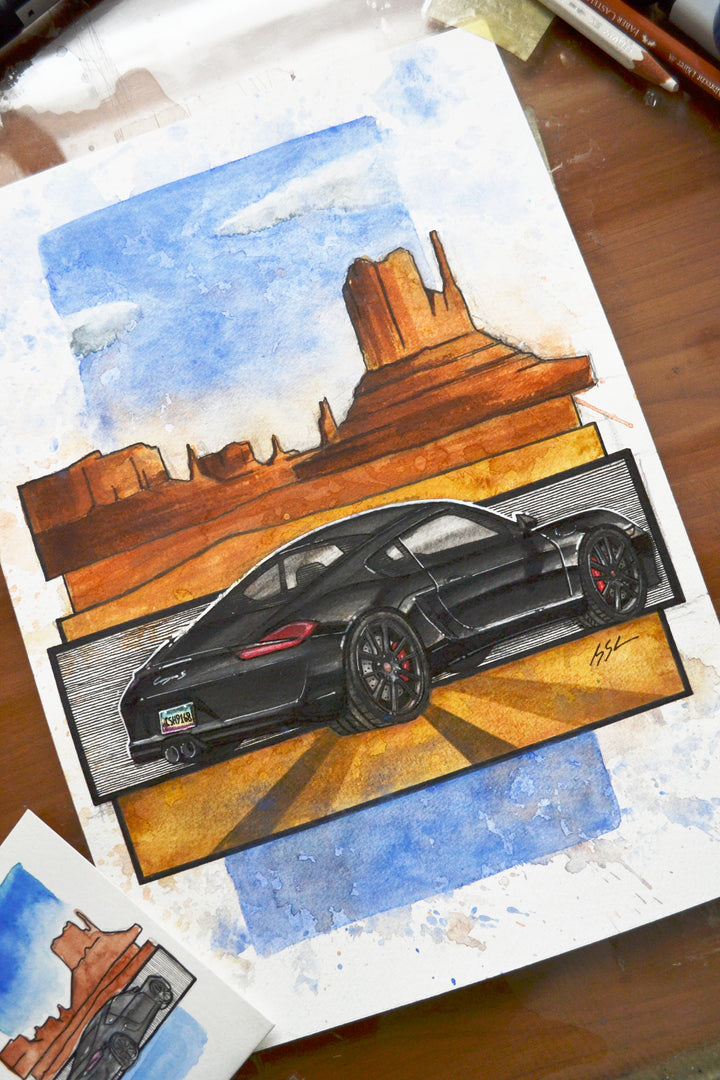 Inspiration from @namlovesham's 981 Cayman/ Handmade Artwork