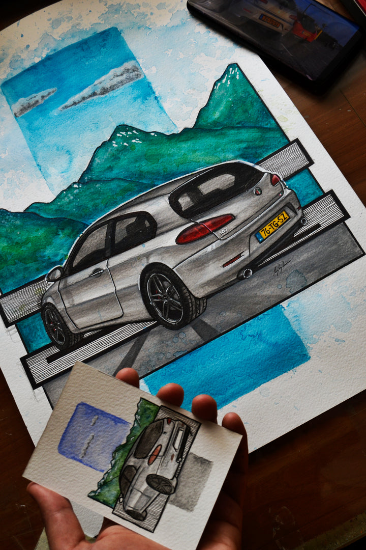Inspiration from @basdeboer90 's Alfa Romeo 147 / Handmade Artwork