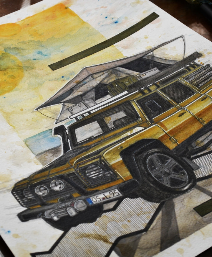 Inspiration from @in.defendent 's Defender / Handmade Artwork