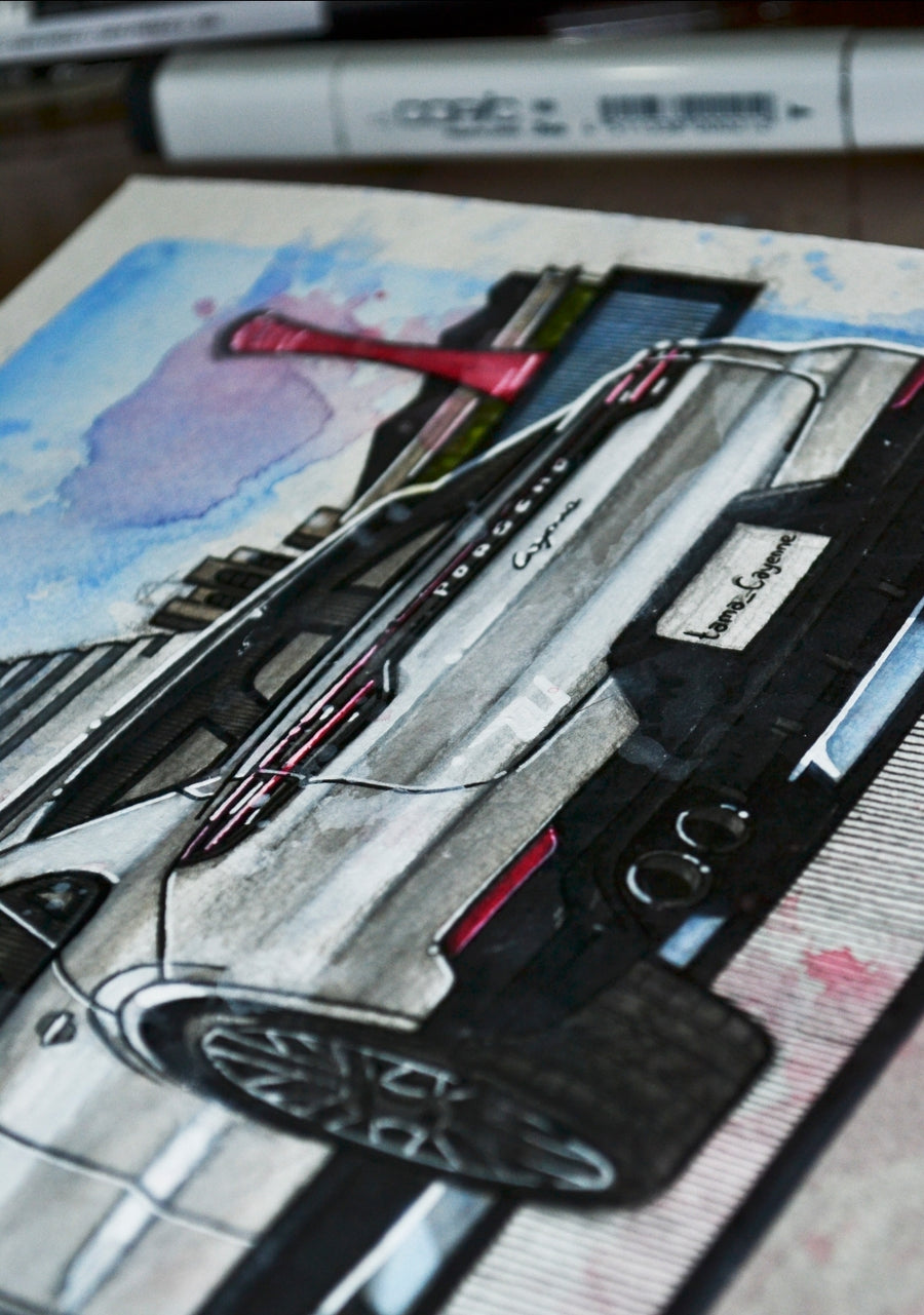 Inspiration from @tama_cayenne 's Cayenne Coupe / Handmade Artwork