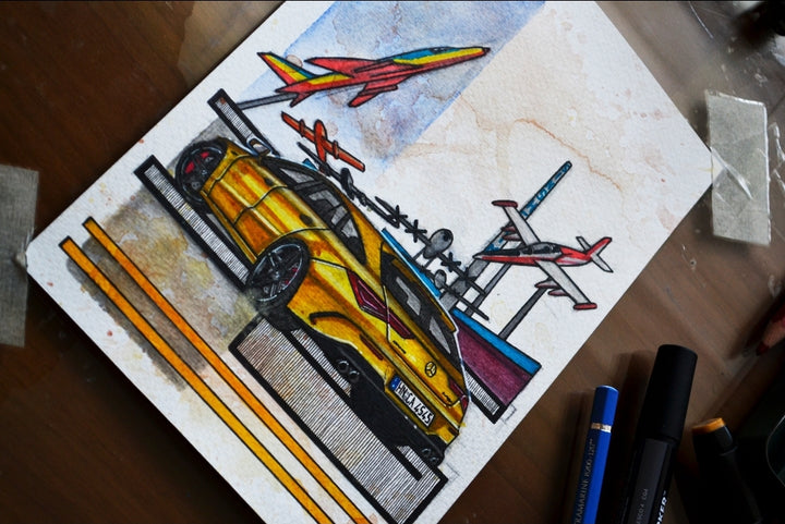 Inspiration from @werner.michel's CLA 45 AMG Shooting Brake / Handmade Artwork