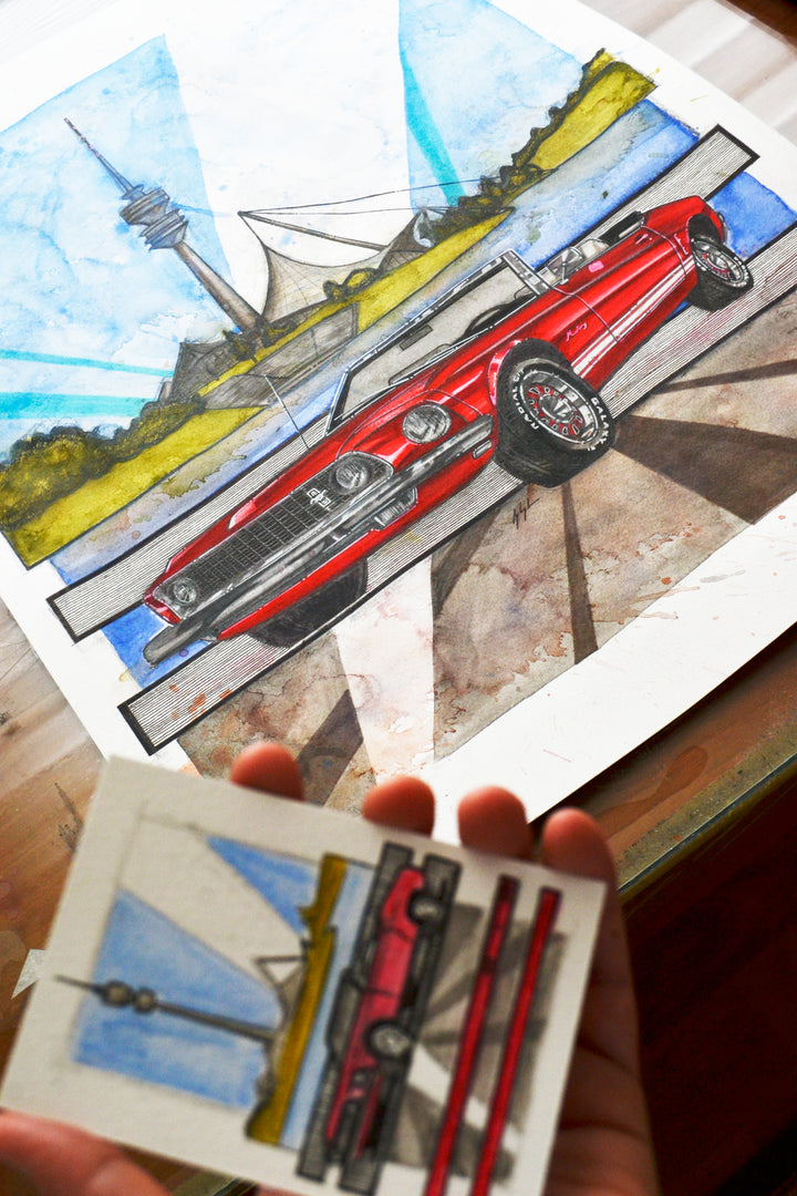 Inspiration from @sixninemustang's Ford Mustang Convertible / Handmade Artwork