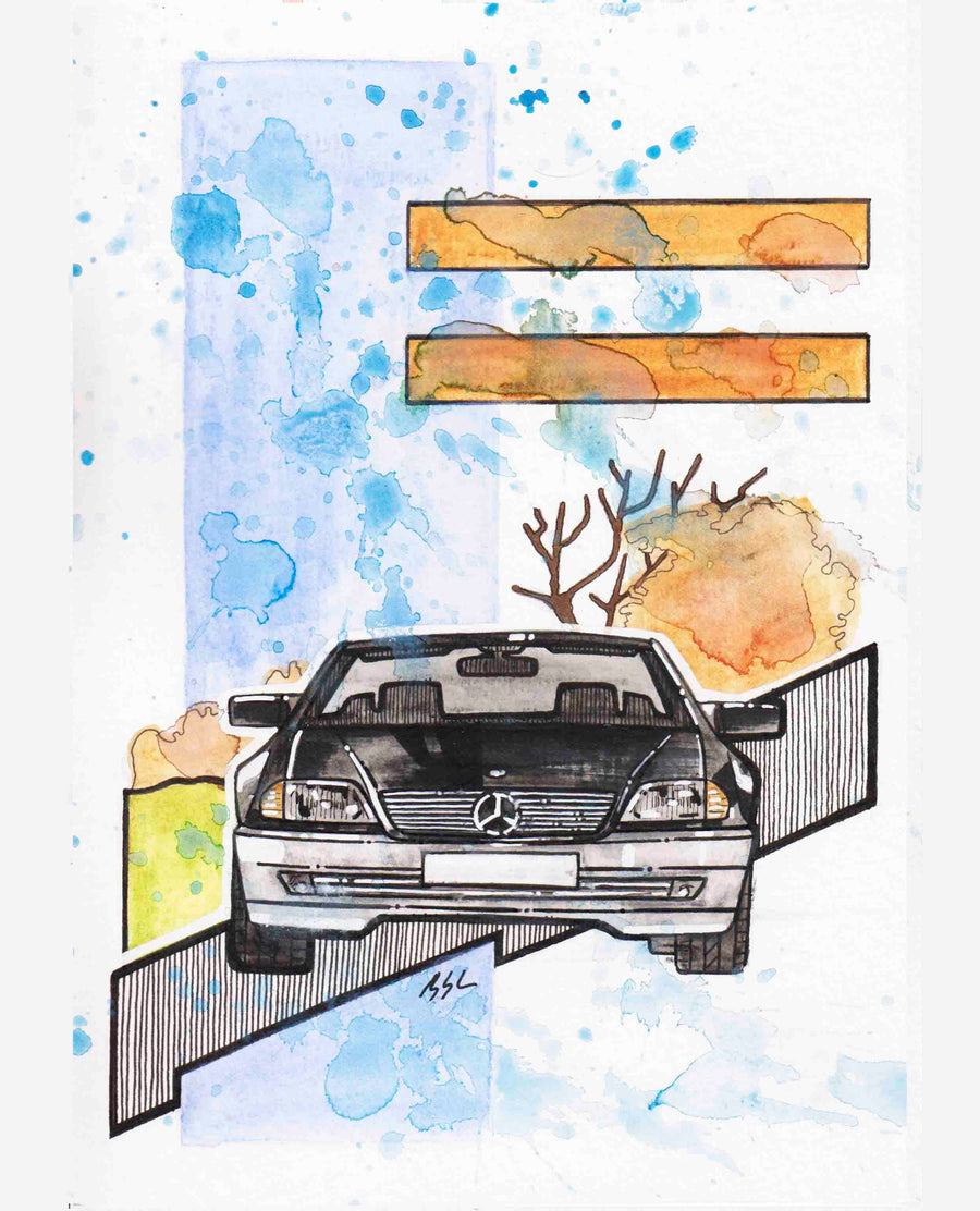 Inspiration from @300sl_r129 's R129 / Handmade Artwork and Coloring Pages (Option Puzzle)