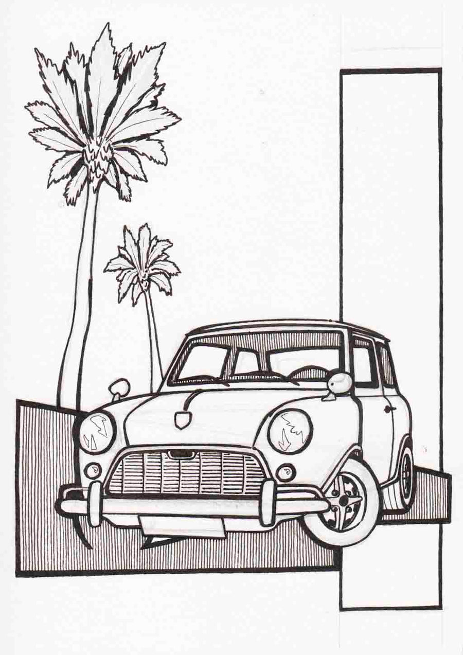 Inspiration from @charliegreenmini /MINI Handmade Artwork and Coloring Pages (Option Puzzle)