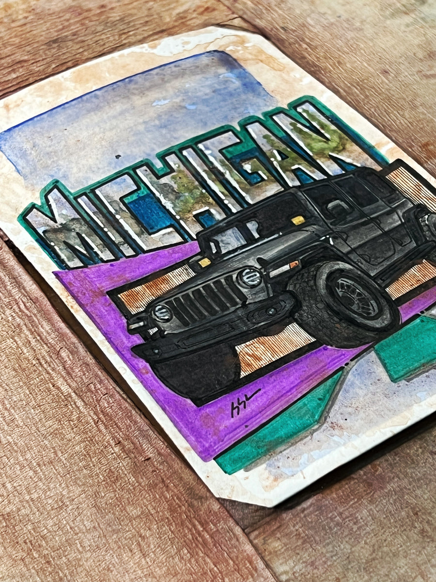 Inspiration from @mudstuck.jl’s Jeep | Handmade Artwork