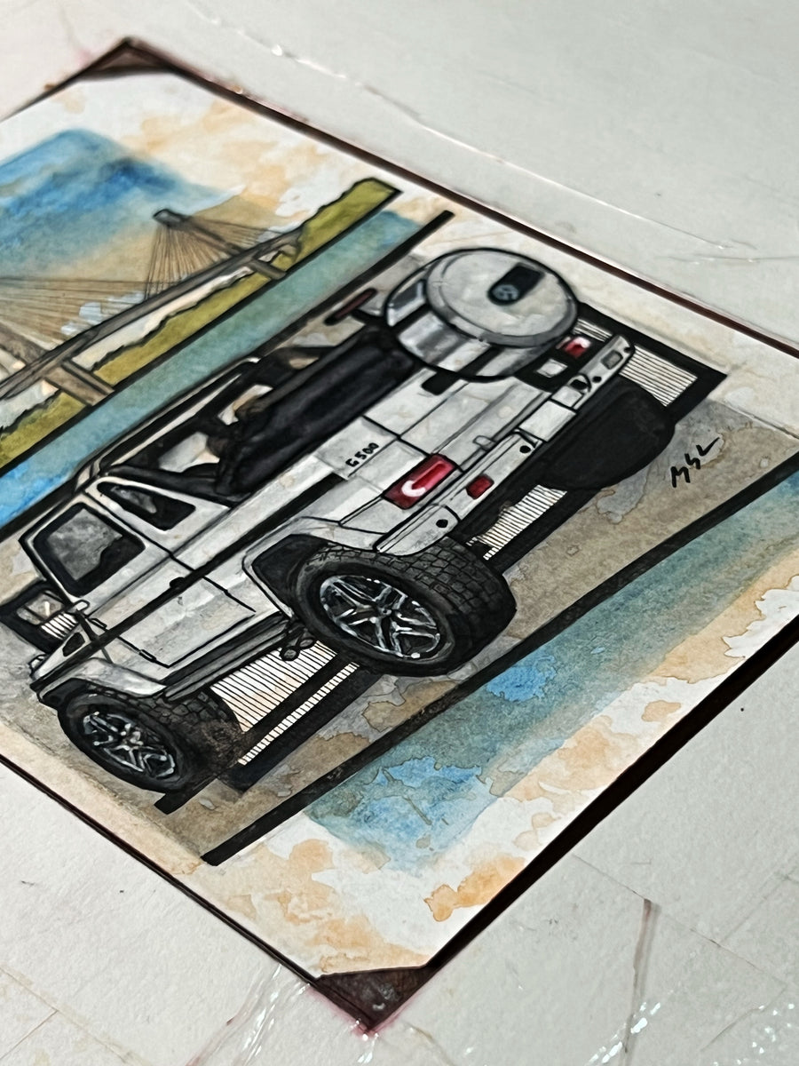 Inspiration from @mercedesgwagen’s G500 Cabriolet | Handmade Artwork