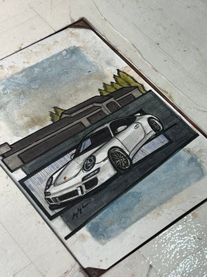 Inspiration from @roskezy’s Porsche 997| Handmade Artwork
