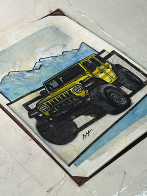 Inspiration from @jerbys_jeep’s Wrangler | Handmade Artwork