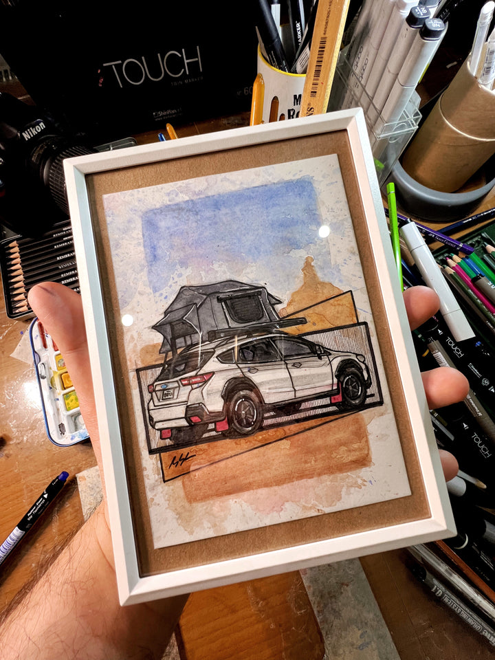 Inspiration from @river.treks’s Crosstrek / Handmade Artwork ürününün kopyası