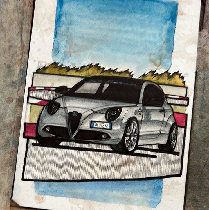 Inspiration from @riky_matino’s MiTo | Handmade Artwork