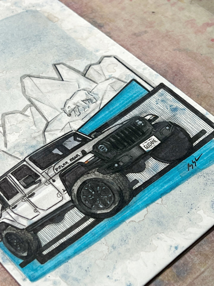 Inspiration from @jeep_polar.bear’s Gladiator | Handmade Artwork