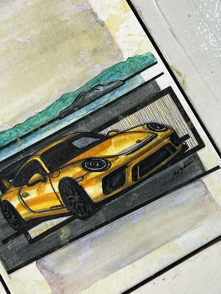 Inspiration from @hyperrev_911’s 991 GT3RS| Handmade Artwork