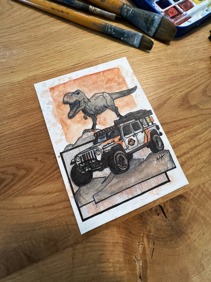 Inspiration from @dinogladiator’s Jeep Gladiator / Handmade Artwork
