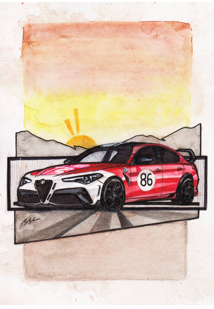 Inspiration from @qv_86_gukr’s Giulia GTAm | Handmade Artwork