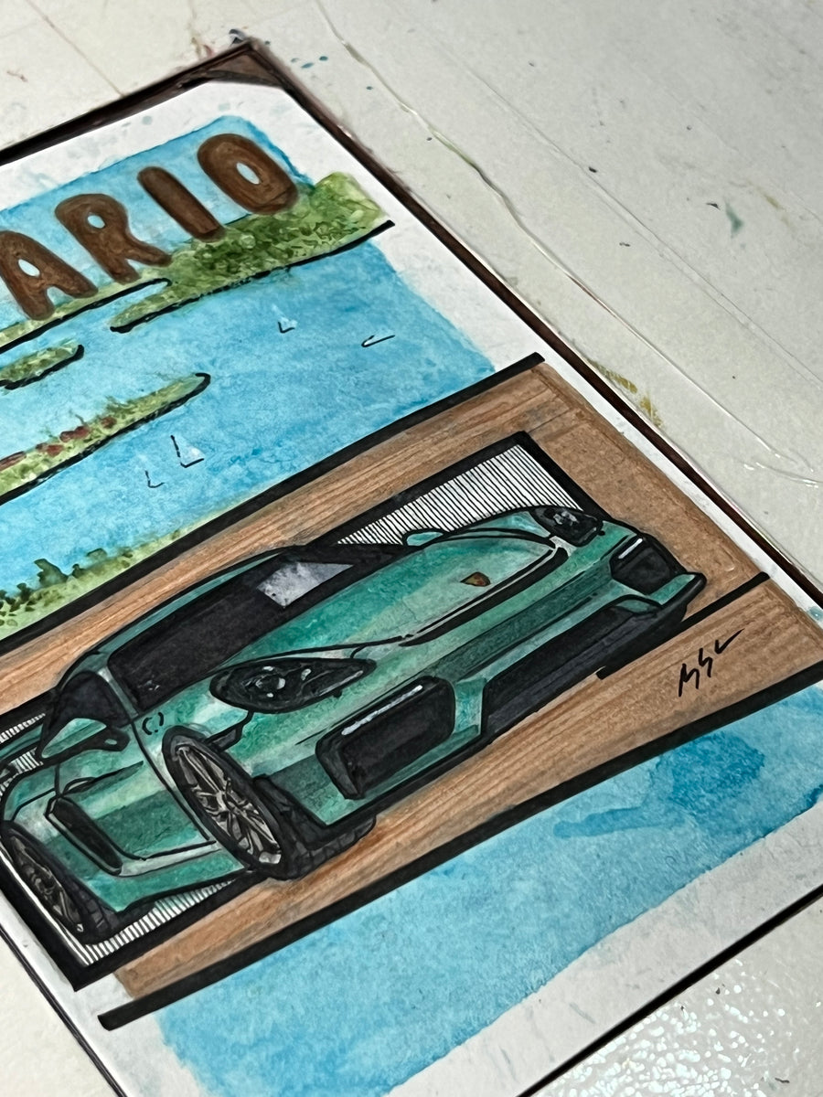Inspiration from @flat6factor’s 718 Cayman GT4| Handmade Artwork