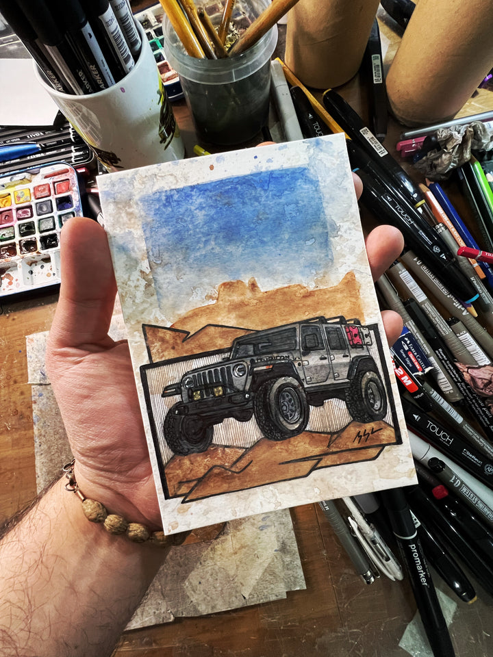 Inspiration from @welloiledjeep’s Wrangler/ Handmade Artwork