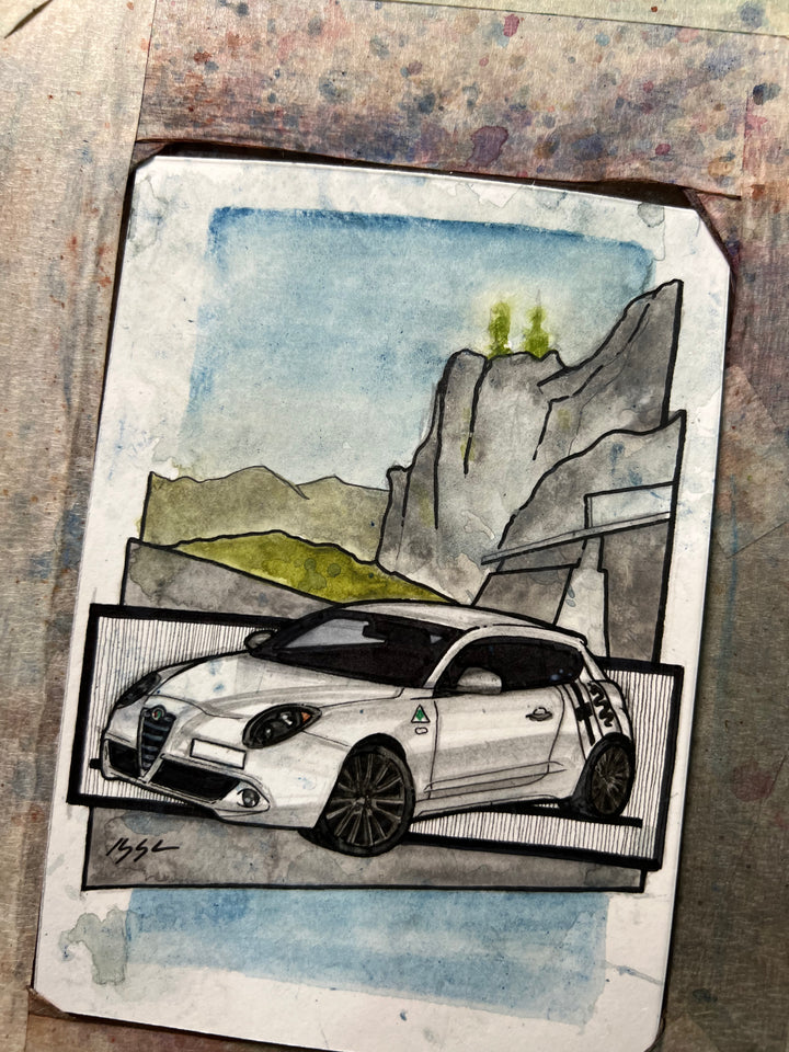 Inspiration from @petrolhead_sg’s MiTo | Handmade Artwork