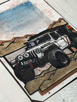 Inspiration from @jeep_cafetero’s Gladiator| Handmade Artwork