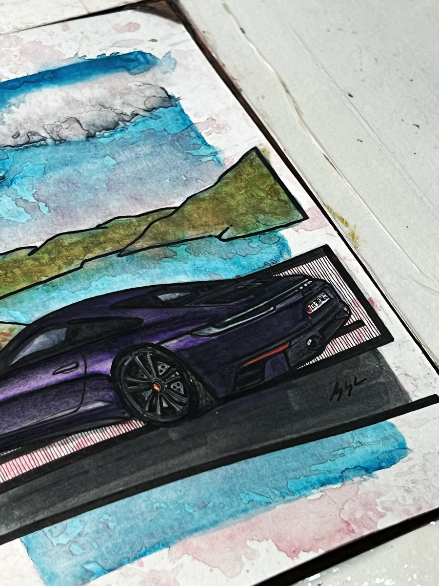 Inspiration from @viola_carrera_4_gts_’s 992 Carrera 4 GTS| Handmade Artwork