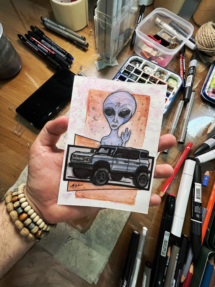 Inspiration from @alien51bronco’s Bronco| Handmade Artwork