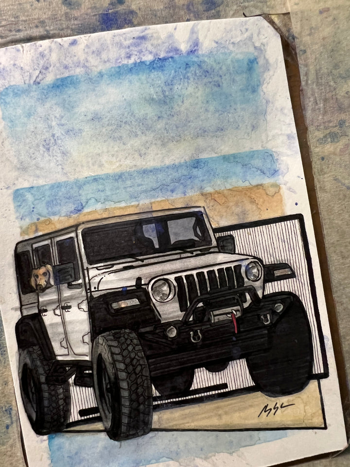 Inspiration from @joyrides_heatwaves’s Wrangler and Willow| Handmade Artwork