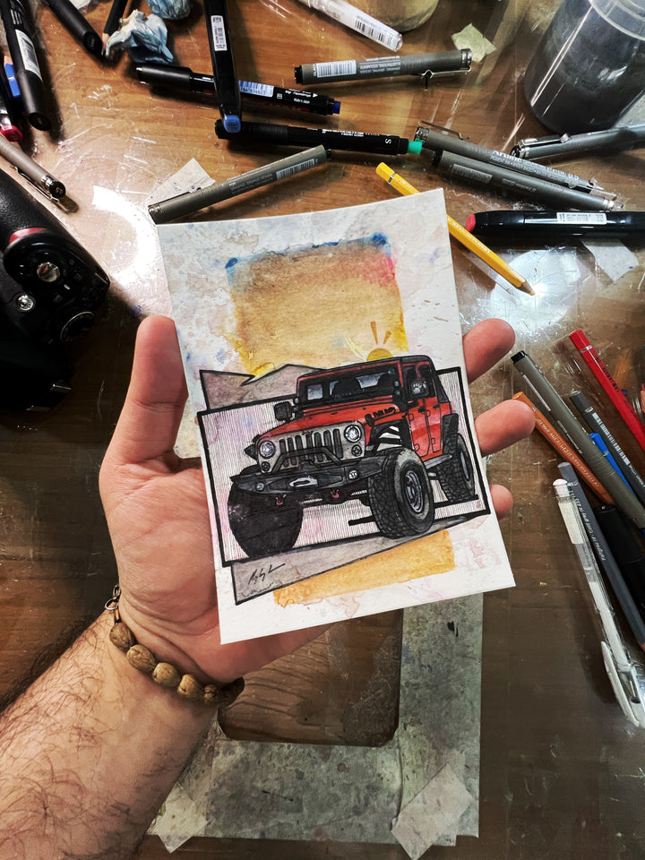 Inspiration from @pure_energy_jeep_life’s Wrangler/ Handmade Artwork