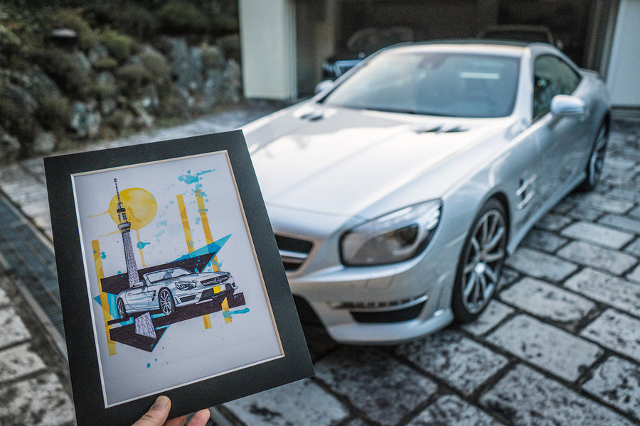 BESPOKE Handmade ARTWORK For Your Car (A5-A4-A3-A2-A1 and A0 Size)